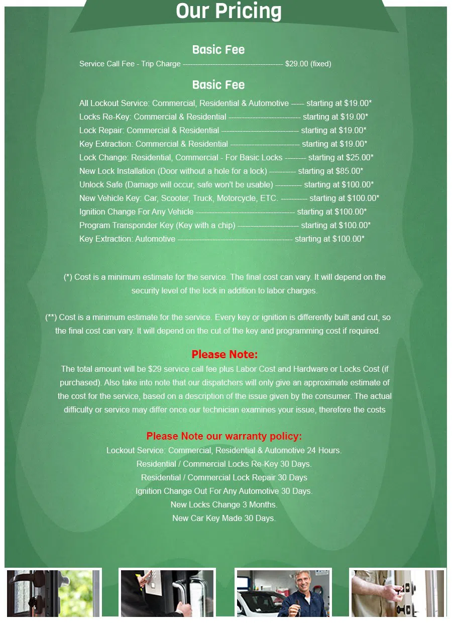 Fort Lauderdale Lock And Key Fort Lauderdale, FL 954-281-3394 - price-list-68-16mod